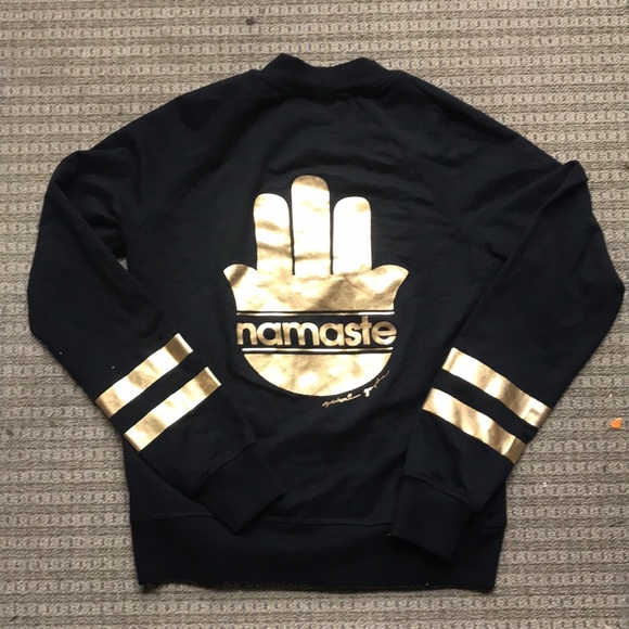 NWOT Spiritual Gangster Namaste Bomber Jacket XS - Picture 3 of 4